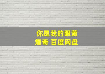 你是我的眼萧煌奇 百度网盘